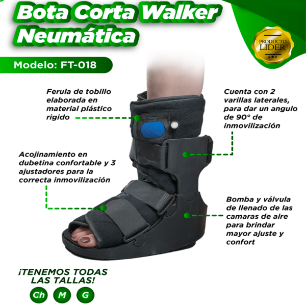 Bota Corta Walker Neumática
